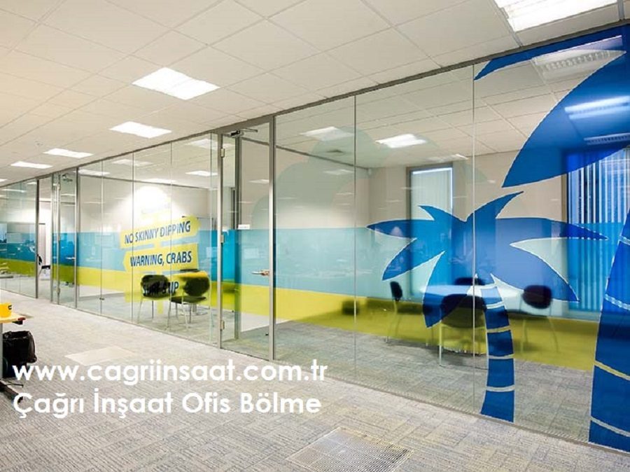 Ofis Bölme Sistemleri / Tek Cam Bölme Plus